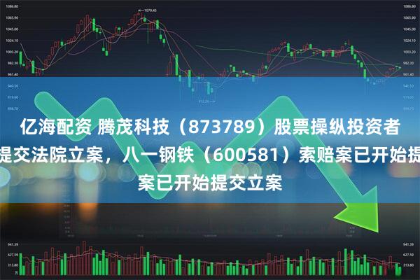 亿海配资 腾茂科技(873789)股票操纵投资者索赔再提交法院立案,八一钢铁(600581)索赔案已开始提交立案